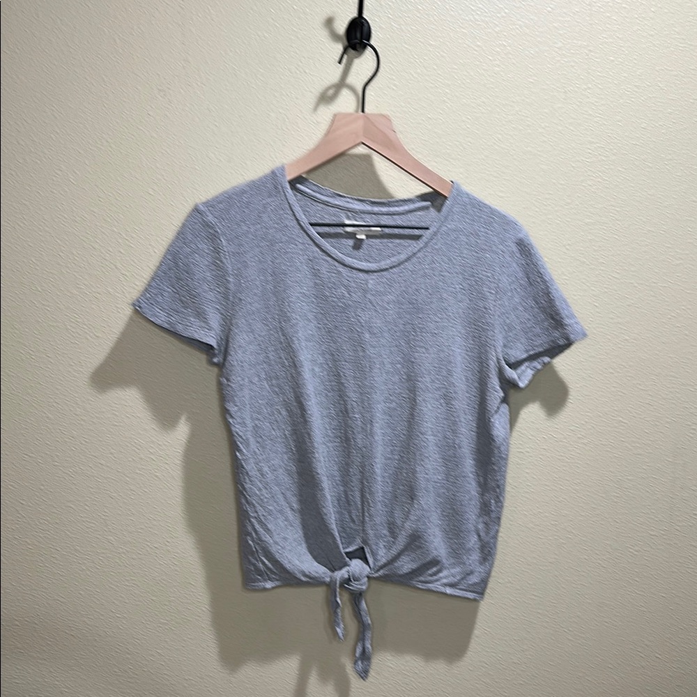 Madewell Size XS Knot-Front Tee